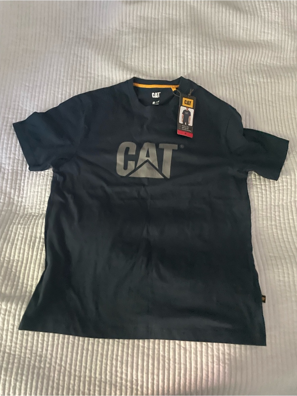 CAT Black Logo T-Shirt - Black (M)